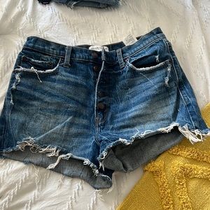 Abercrombie & Fitch high waisted jean shorts